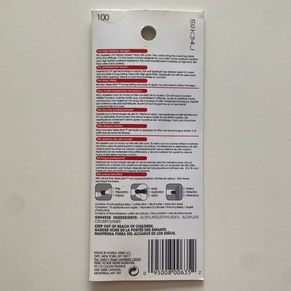 NWT Essie UV Cured Nail Appliqué - Croc N’ Chic - Picture 4 of 4